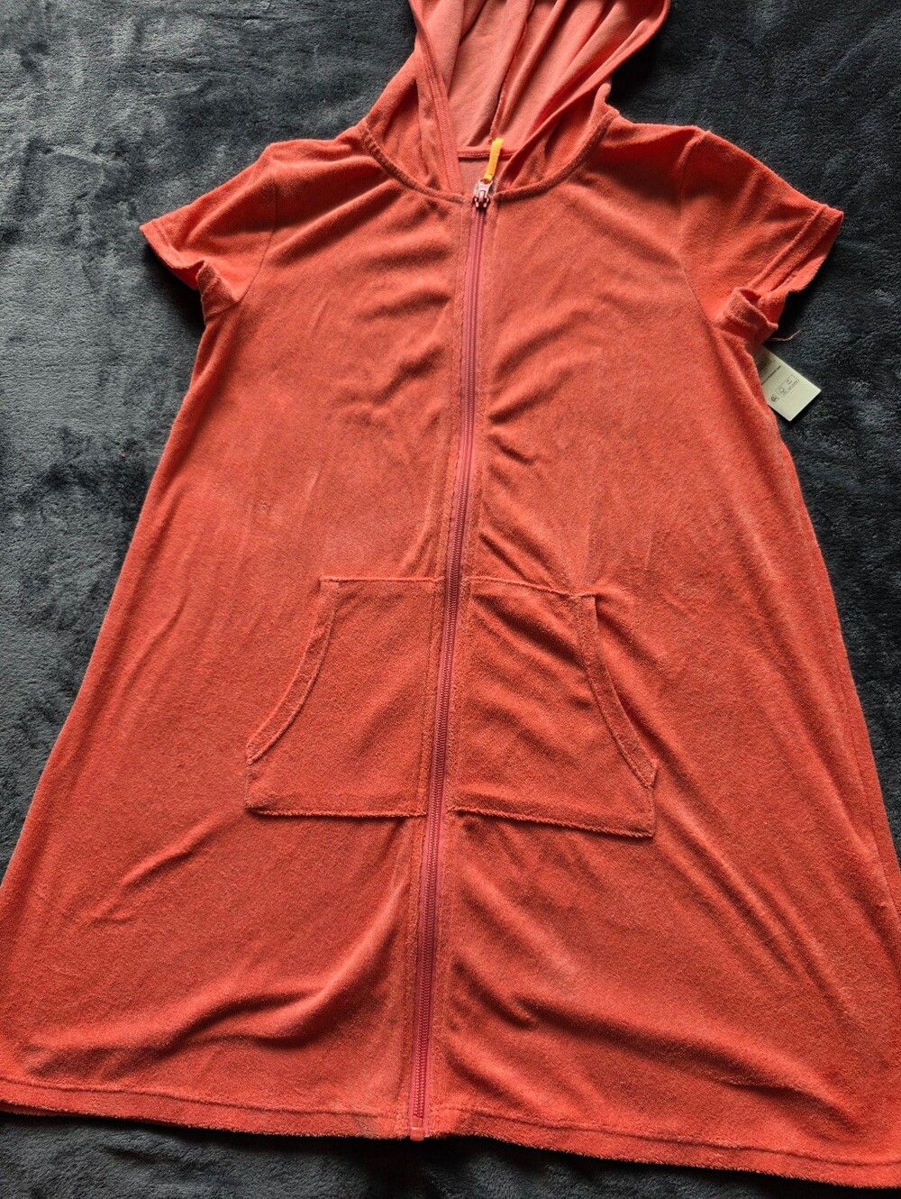 Wonder Nation Girl's Terry Cover Up beach pool zip closure robe size XL, UPF 50+ - Picture 5 of 10